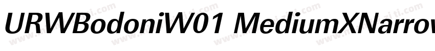 URWBodoniW01 MediumXNarrow字体转换